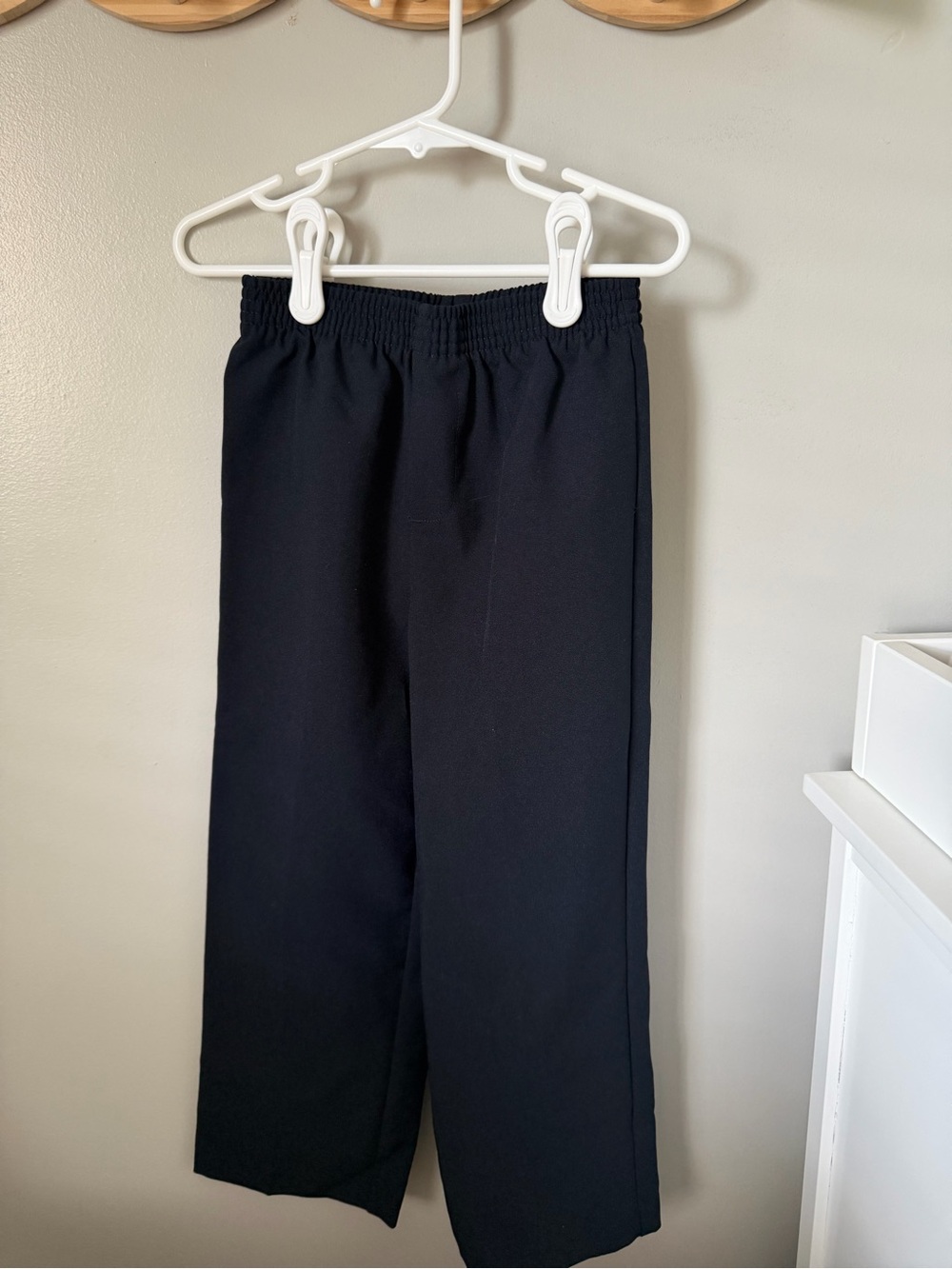 George Boys Blue Dress Pants Pull-On Elastic Waist Polyester Woven Regular Fit